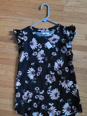Maurices Women's Top Size XS Sleeveless Multicolored Floral Round Neck NWT